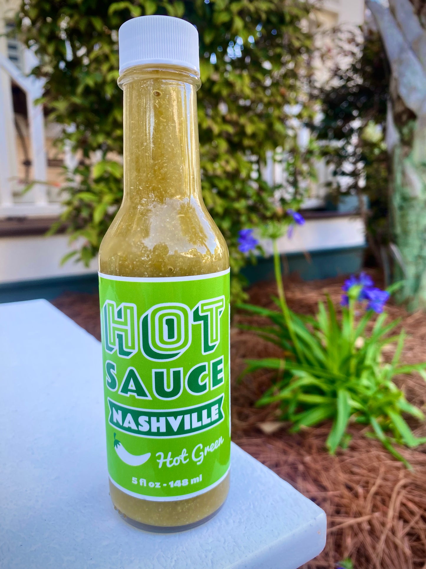 Hot Green Hot Sauce Bottle