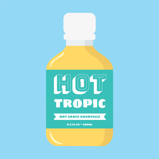 Cartoon of Hot Tropic Hot Sauce