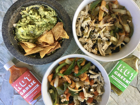 Hot Sauce Spicy Fajita Burrito Bowl