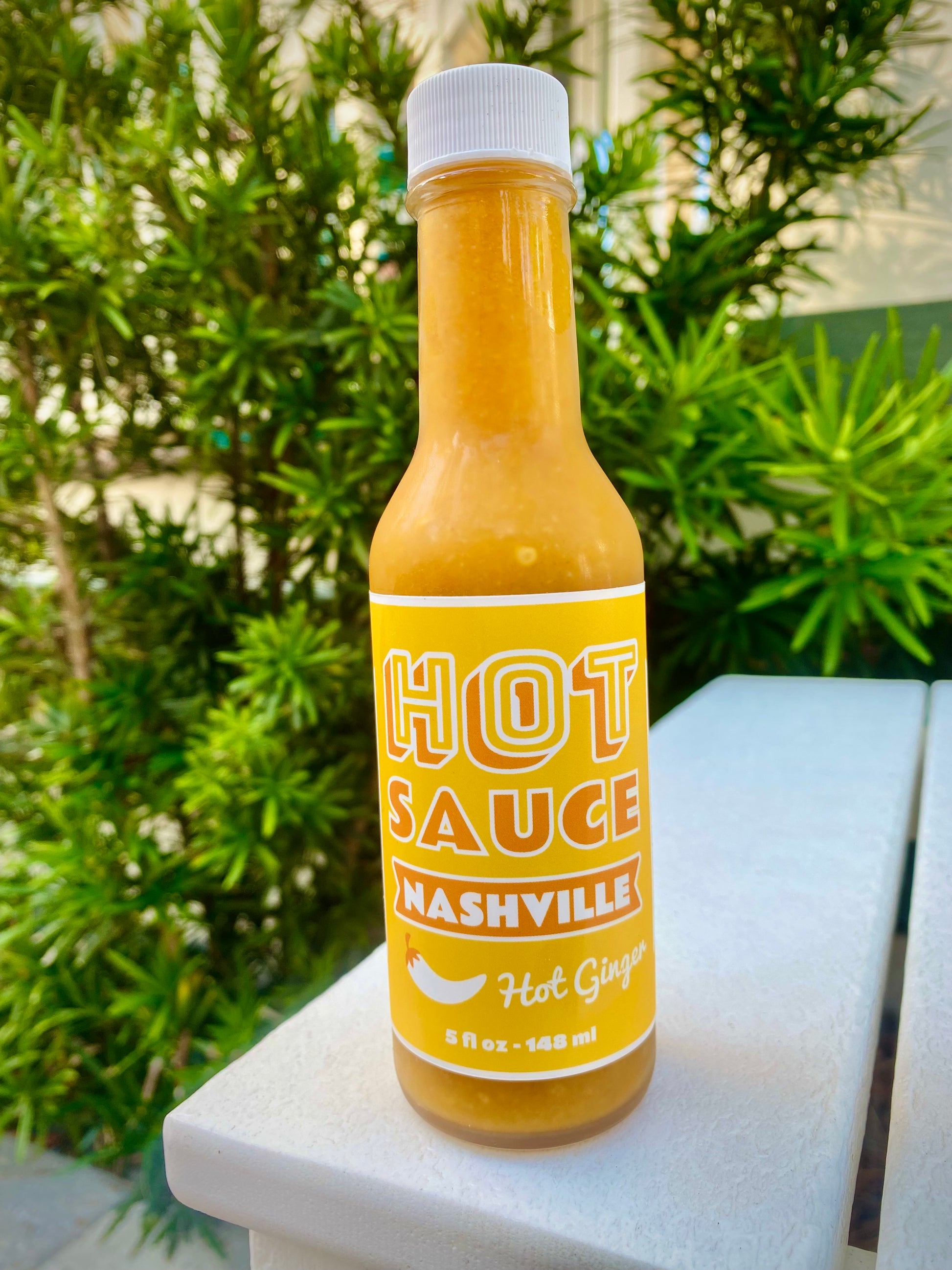Hot Ginger Hot Sauce Bottle