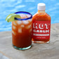 Bloody Mary with Hot Garlic in front of pool