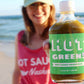 hot green hot sauce at the beach