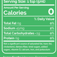 Hot Green Nutrition Label